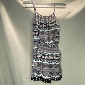 Southwestern Pattern Jumpsuit w/Pockets